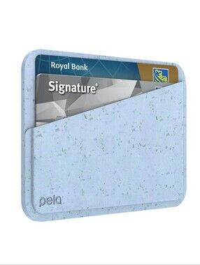 Pela Powder Blue Card Case Mini Wallet